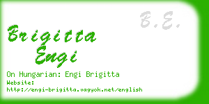 brigitta engi business card